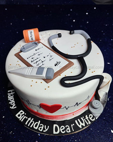 Medical Theme Birthday Cake – Surprise Habesha
